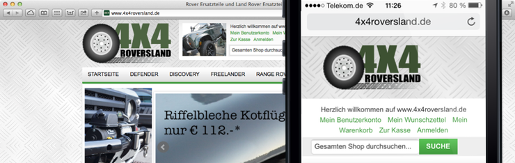 4X4 Roversland ab sofort für Smartphones optimiert