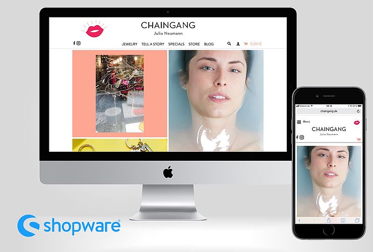 Chaingang Jewelry Store startet mit Traumkombination Shopware & WordPress