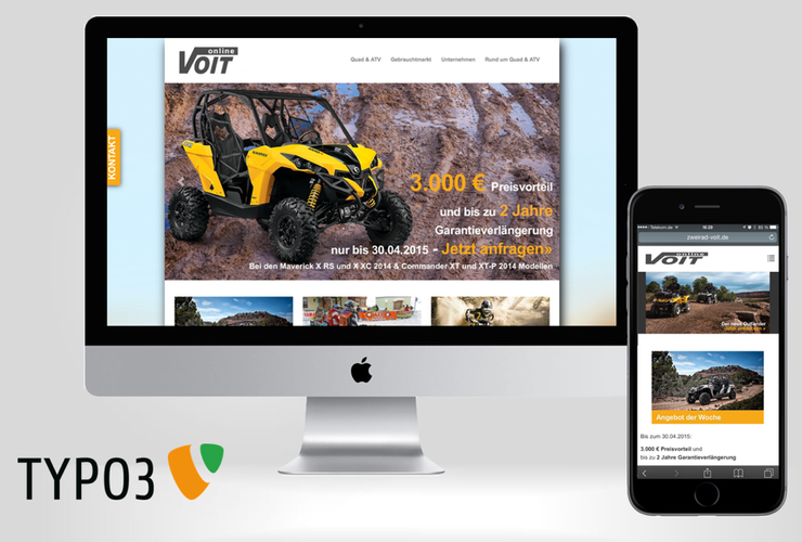 Zweirad Voit GmbH relauncht Webauftritt mit TYPO3