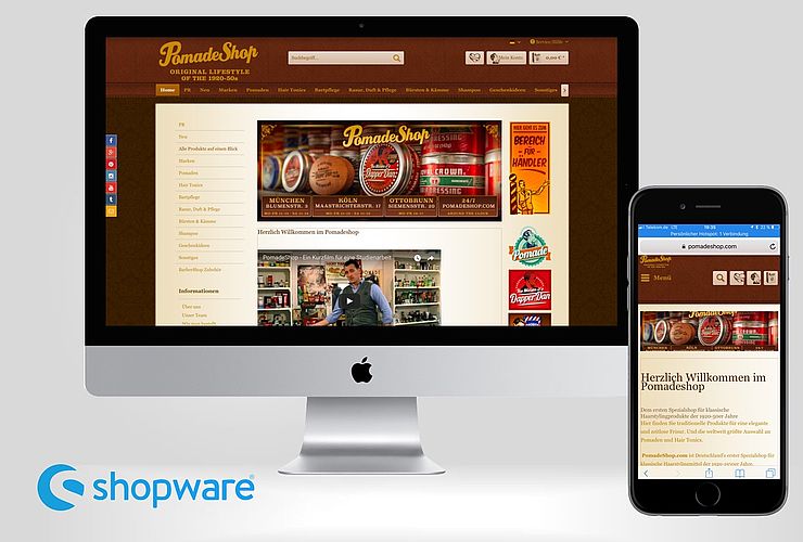 Pomade lässt Shopware glänzen